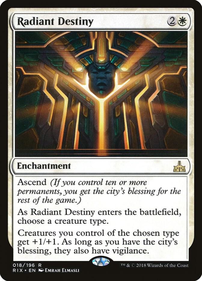 Radiant Destiny 18 card from Rivals of Ixalan