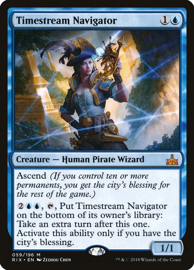 Timestream Navigator 59 card from Rivals of Ixalan