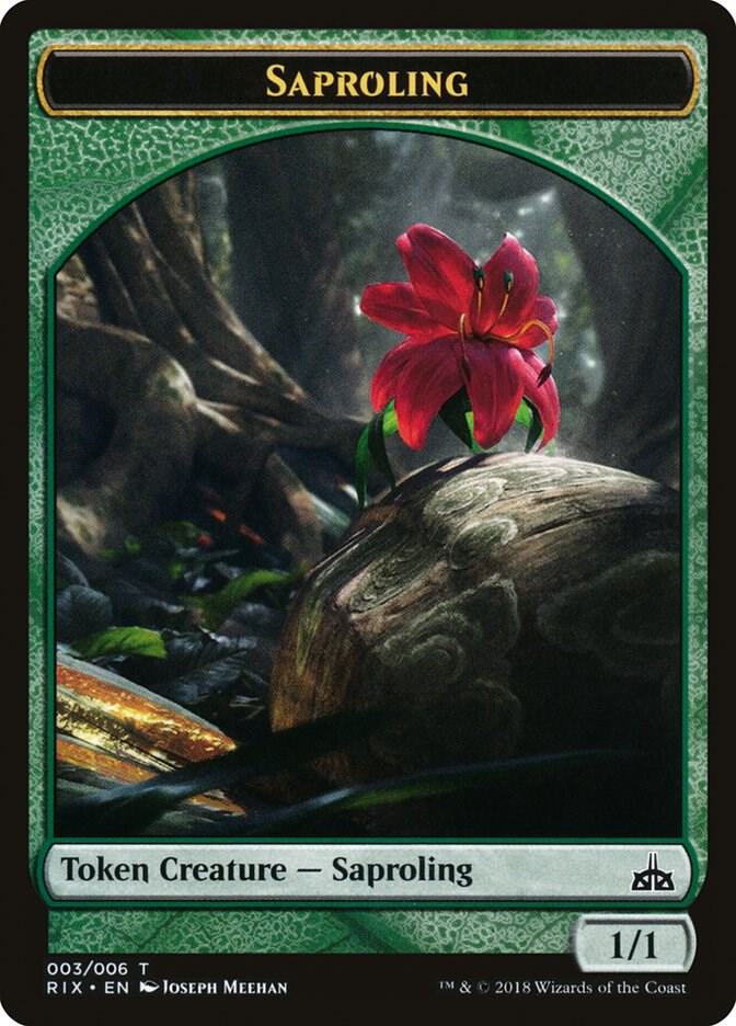 Saproling Token 3 card from Rivals of Ixalan