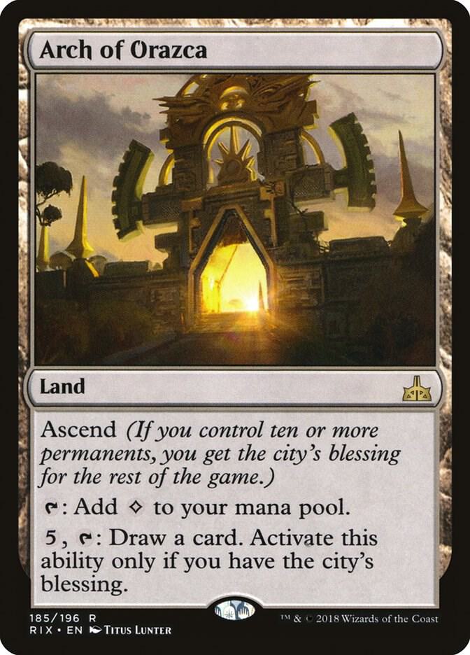 Arch of Orazca 185 card from Rivals of Ixalan
