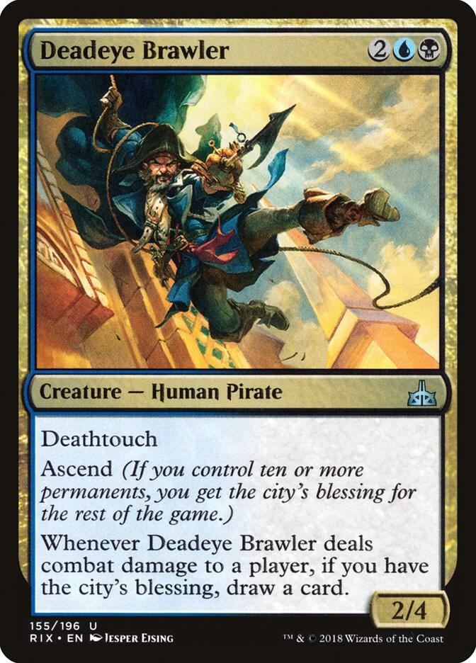 Deadeye Brawler 155 card from Rivals of Ixalan