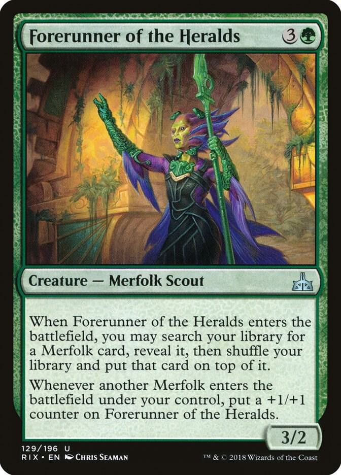 Forerunner of the Heralds 129 card from Rivals of Ixalan