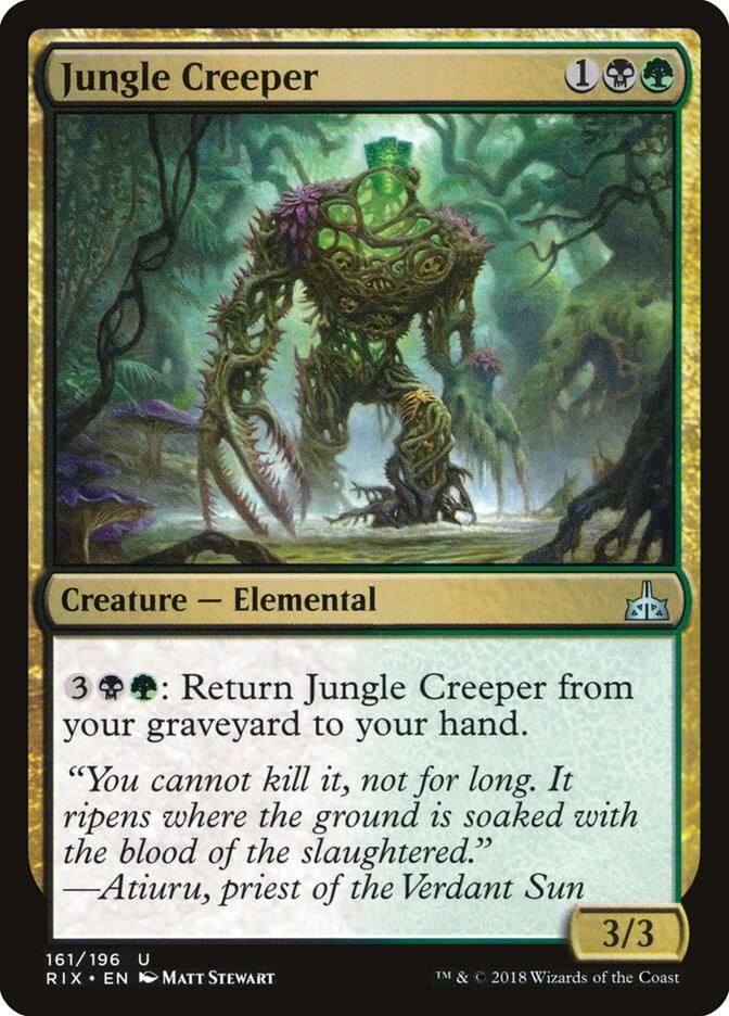 Jungle Creeper 161 card from Rivals of Ixalan