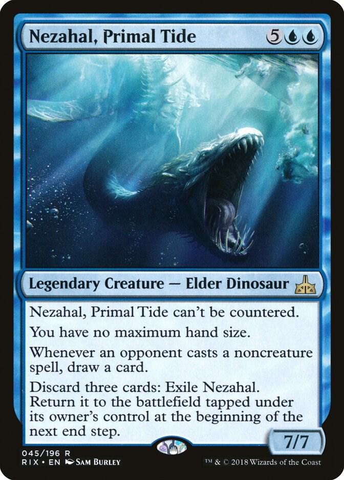 Nezahal, Primal Tide 45 card from Rivals of Ixalan