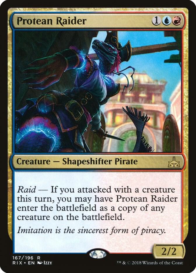 Protean Raider 167 card from Rivals of Ixalan