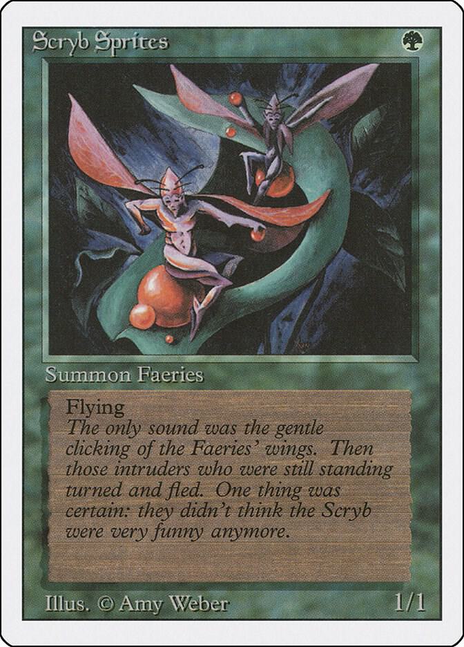 Scryb Sprites card from Revised Edition