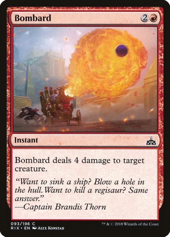 Bombard 93 card from Rivals of Ixalan