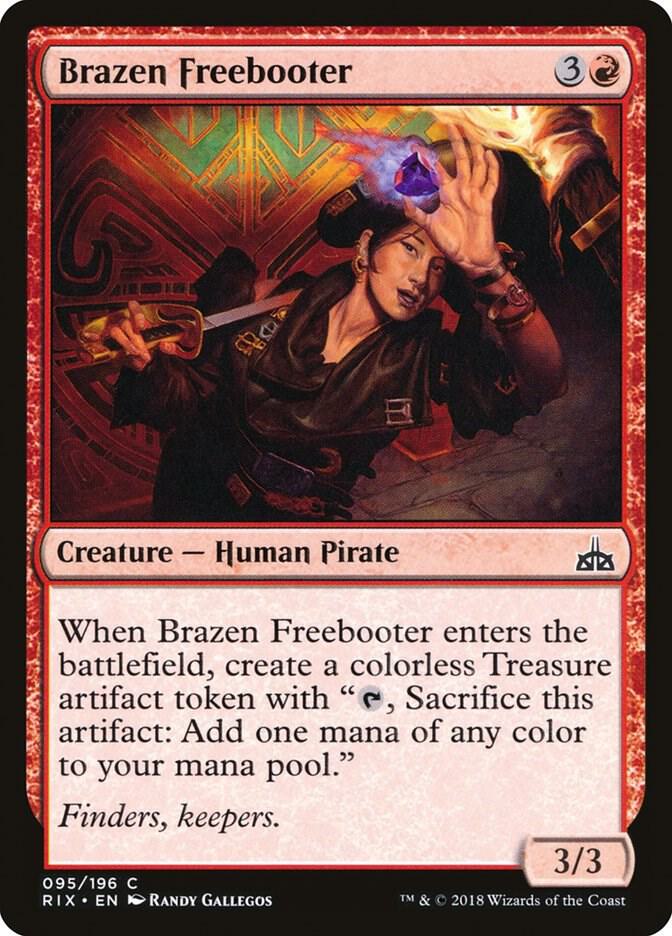 Brazen Freebooter 95 card from Rivals of Ixalan
