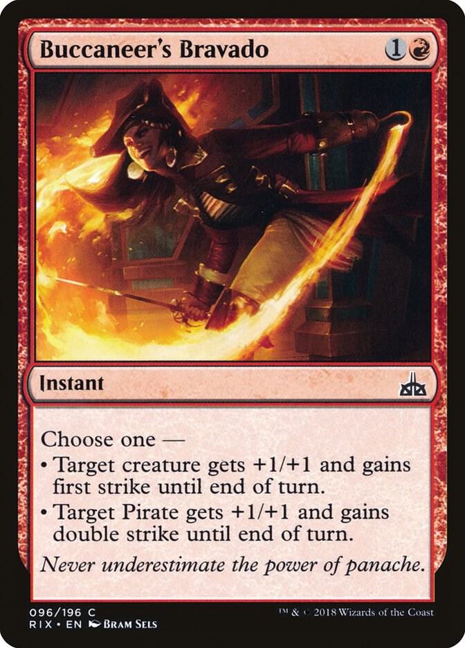 Buccaneer's Bravado 96 card from Rivals of Ixalan