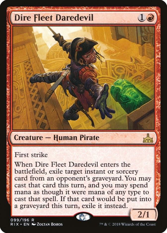 Dire Fleet Daredevil 99 card from Rivals of Ixalan