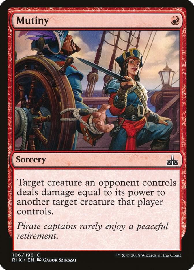 Mutiny 106 card from Rivals of Ixalan