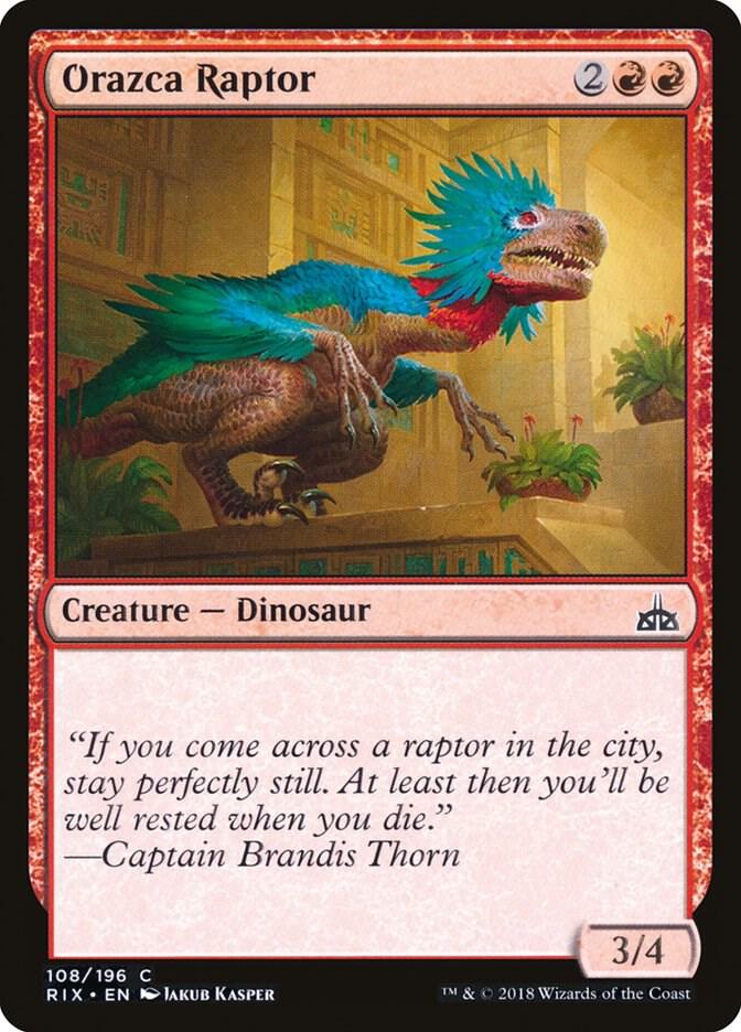 Orazca Raptor 108 card from Rivals of Ixalan