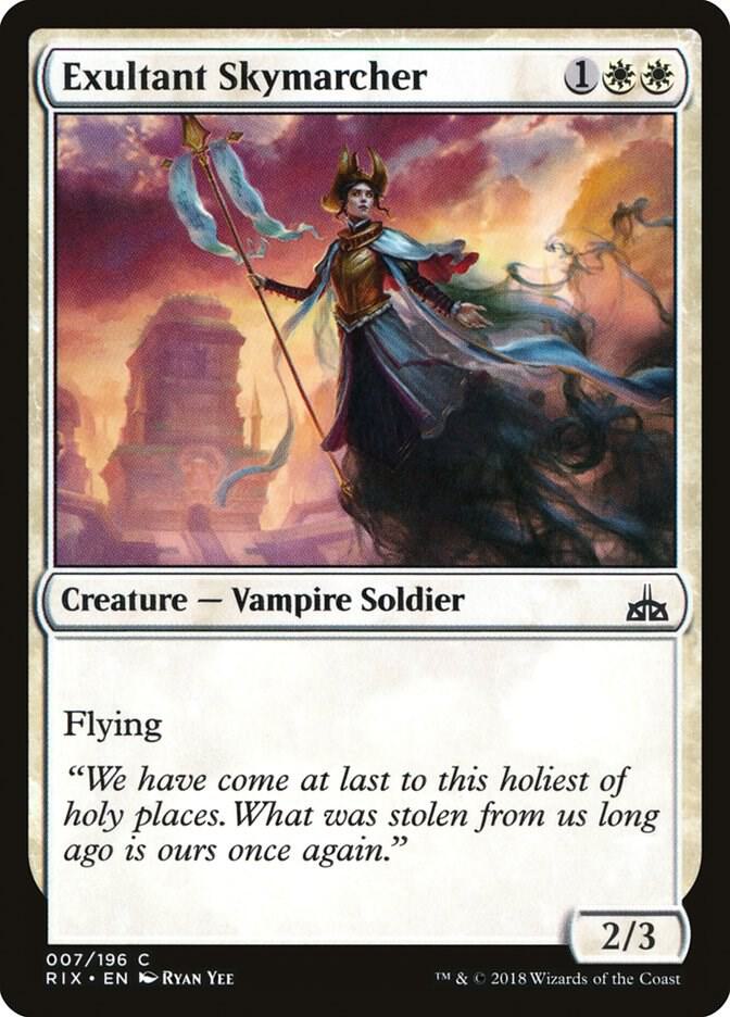 Exultant Skymarcher 7 card from Rivals of Ixalan
