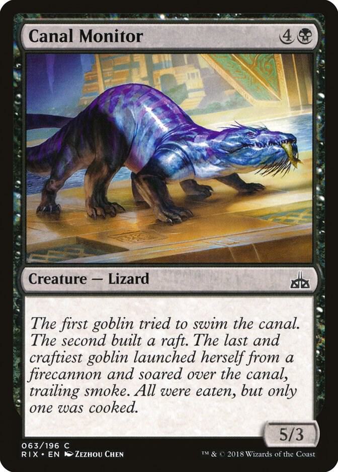 Canal Monitor 63 card from Rivals of Ixalan