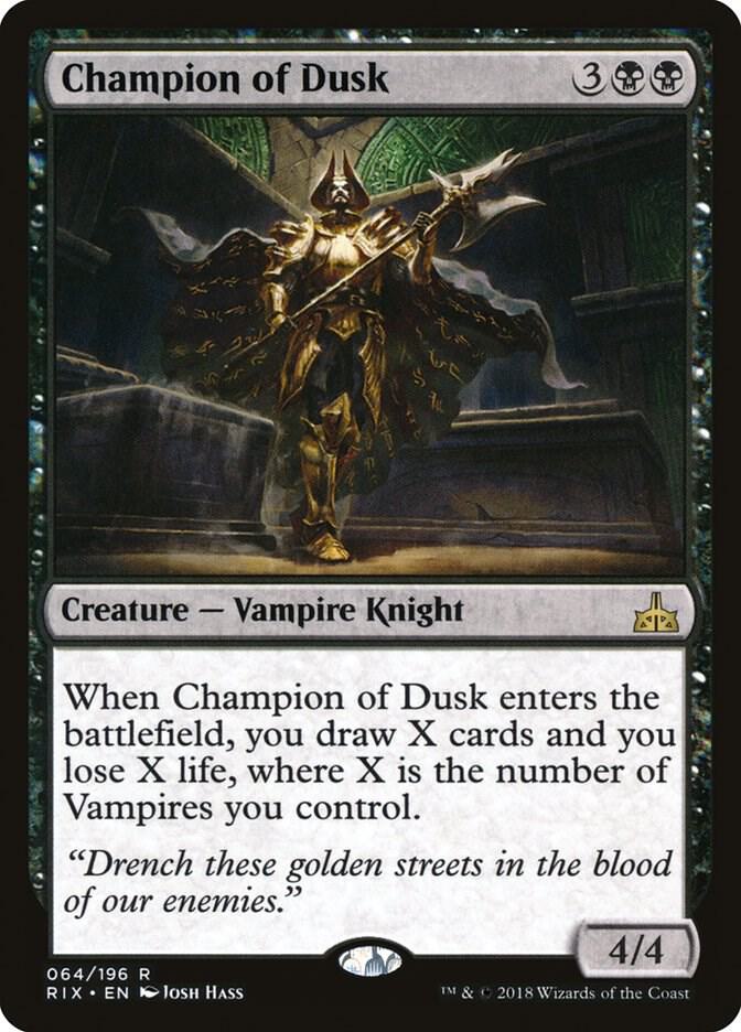 Champion of Dusk 64 card from Rivals of Ixalan