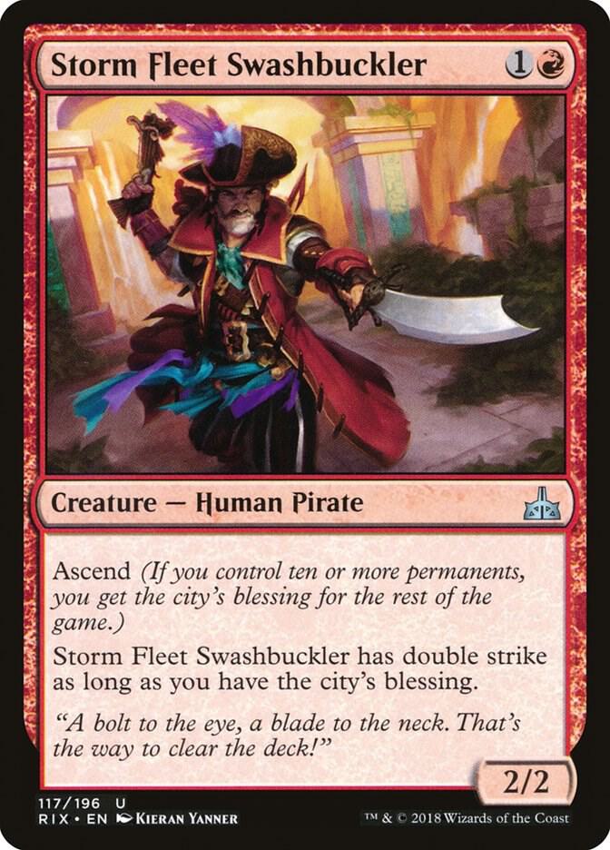 Storm Fleet Swashbuckler 117 card from Rivals of Ixalan