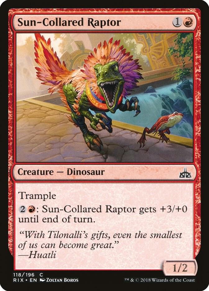 Sun-Collared Raptor 118 card from Rivals of Ixalan
