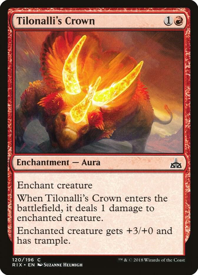Tilonalli's Crown 120 card from Rivals of Ixalan