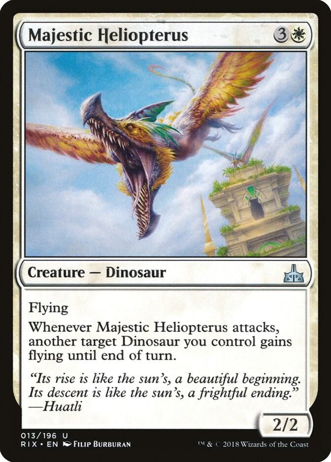 Majestic Heliopterus 13 card from Rivals of Ixalan