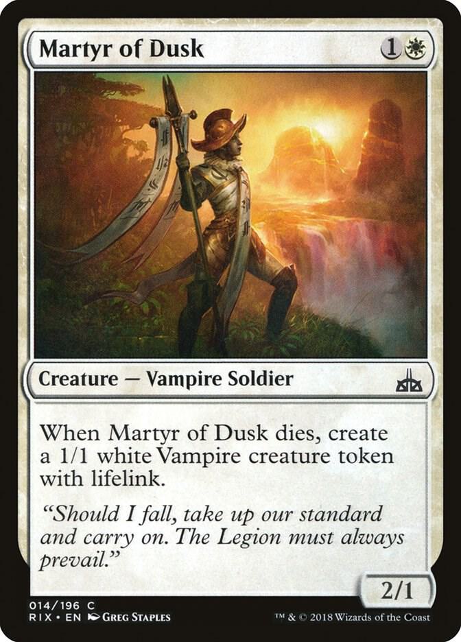 Martyr of Dusk 14 card from Rivals of Ixalan