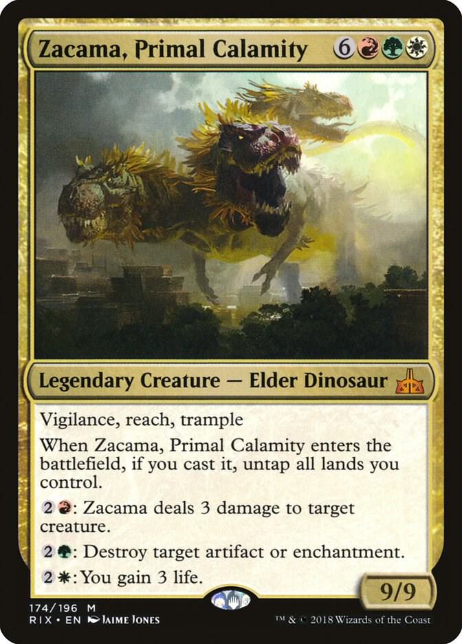 Zacama, Primal Calamity 174 card from Rivals of Ixalan