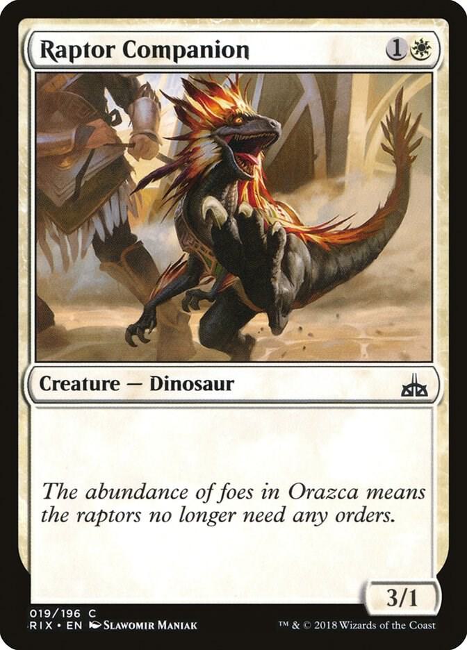Raptor Companion 19 card from Rivals of Ixalan