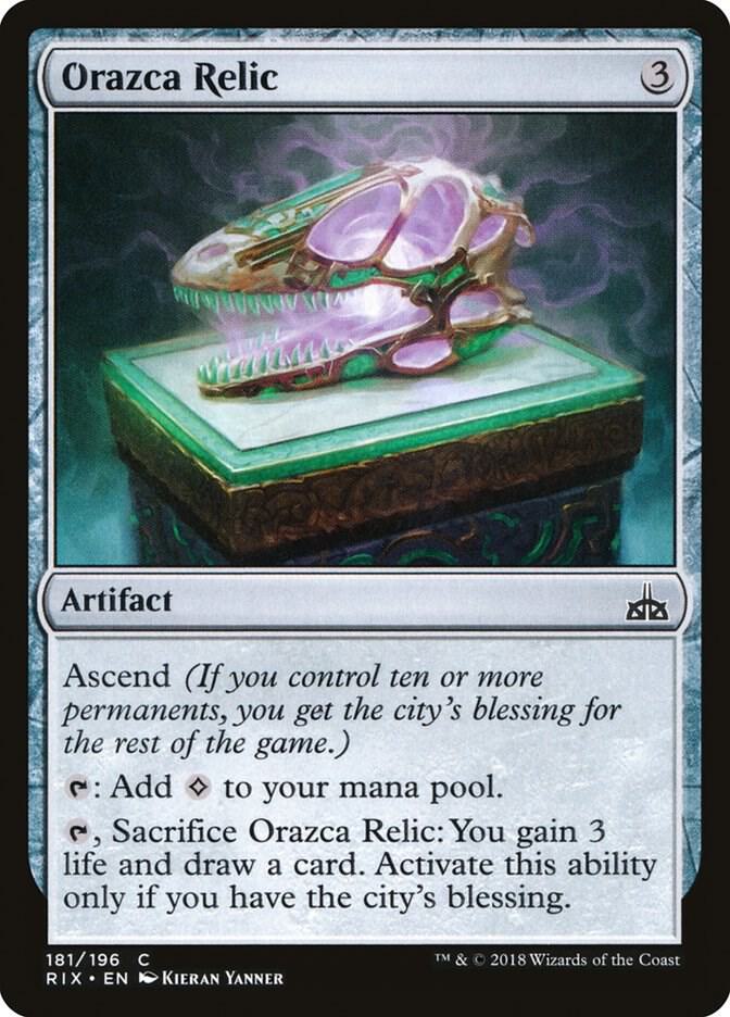 Orazca Relic 181 card from Rivals of Ixalan