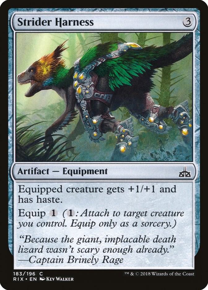 Strider Harness 183 card from Rivals of Ixalan