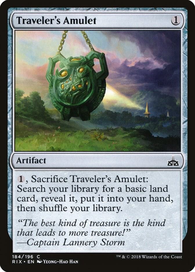 Traveler's Amulet 184 card from Rivals of Ixalan
