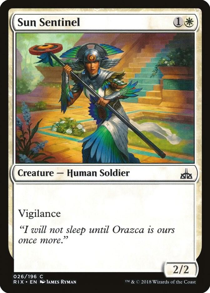 Sun Sentinel 26 card from Rivals of Ixalan