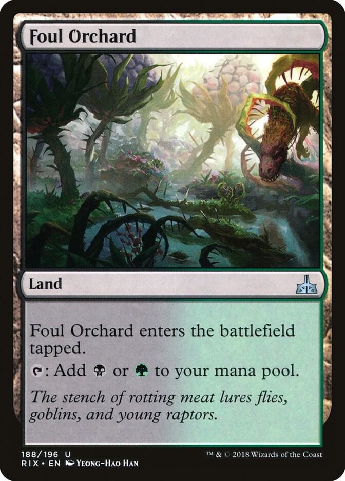 Foul Orchard 188 card from Rivals of Ixalan