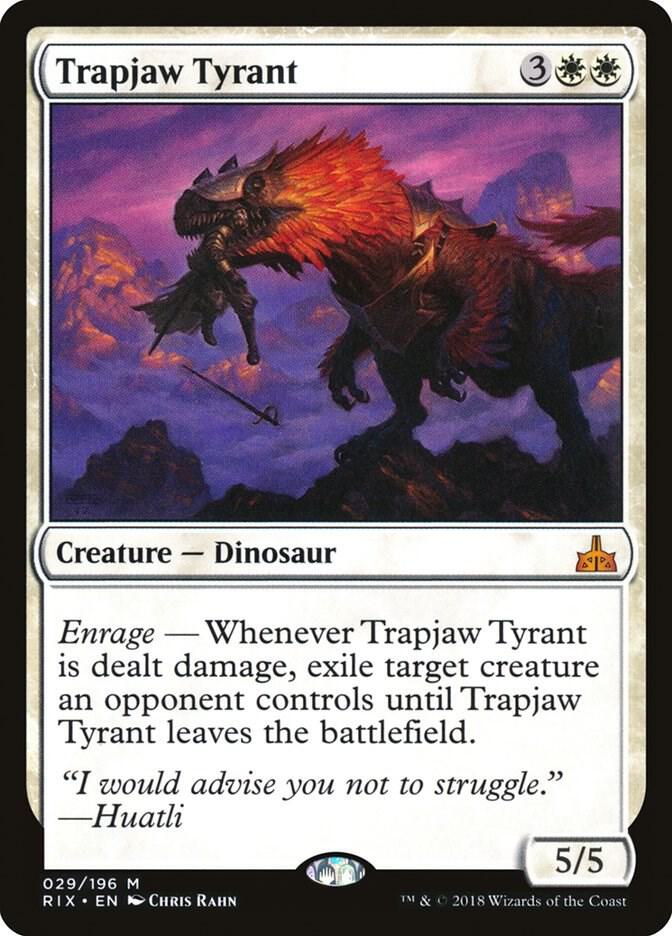 Trapjaw Tyrant 29 card from Rivals of Ixalan