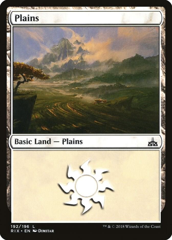 Plains 192 card from Rivals of Ixalan
