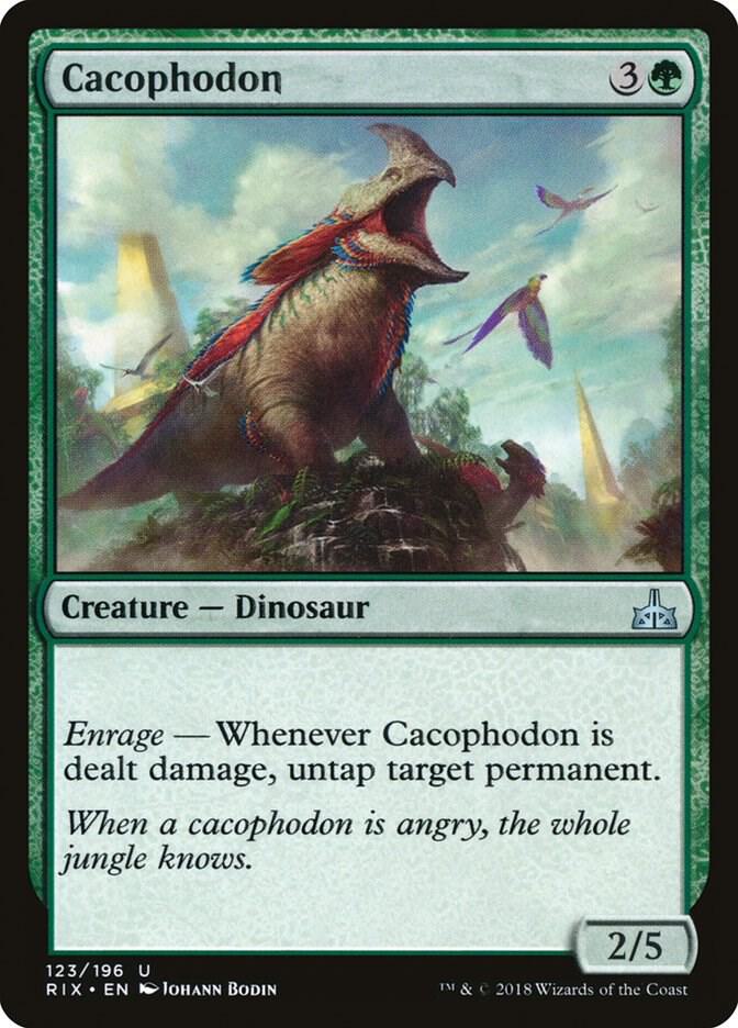 Cacophodon 123 card from Rivals of Ixalan