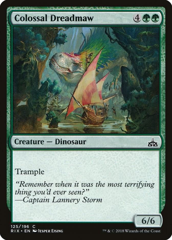 Colossal Dreadmaw 125 card from Rivals of Ixalan