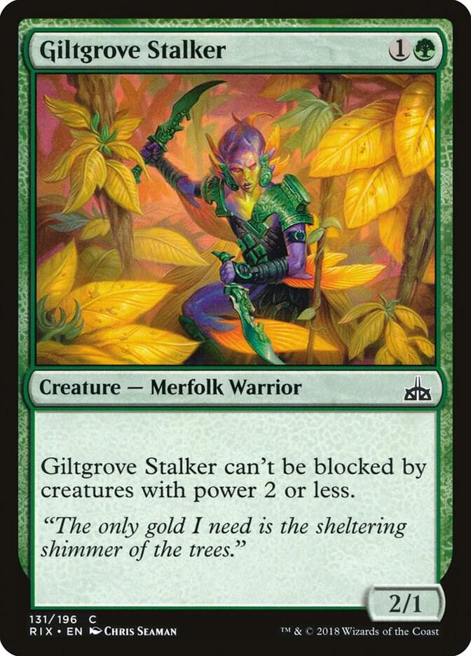 Giltgrove Stalker 131 card from Rivals of Ixalan