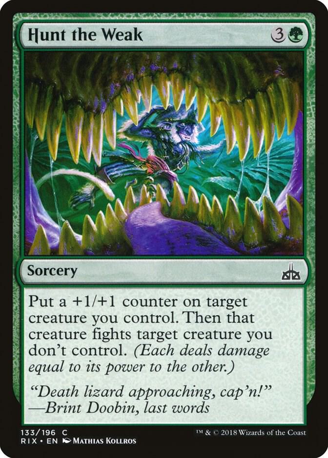 Hunt the Weak 133 card from Rivals of Ixalan