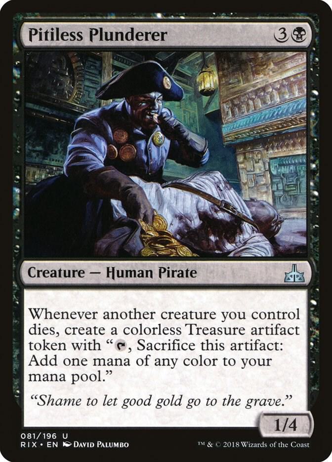 Pitiless Plunderer 81 card from Rivals of Ixalan