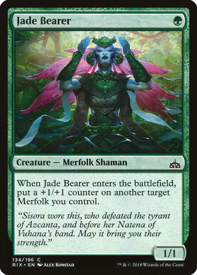 Jade Bearer 134 card from Rivals of Ixalan