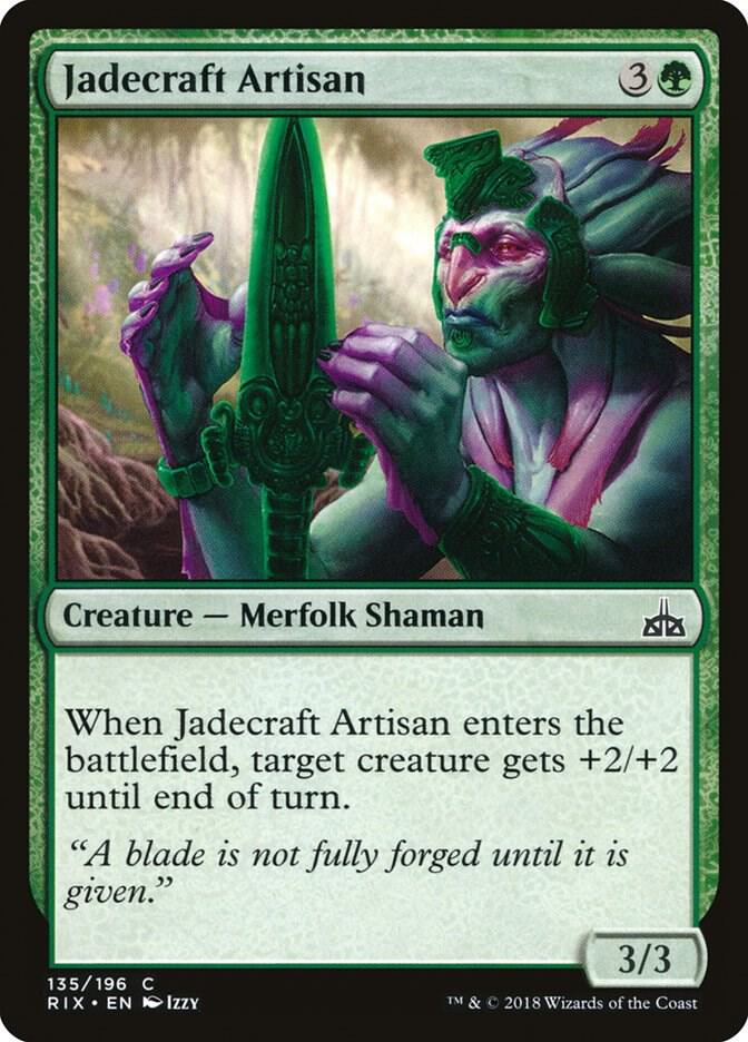 Jadecraft Artisan 135 card from Rivals of Ixalan