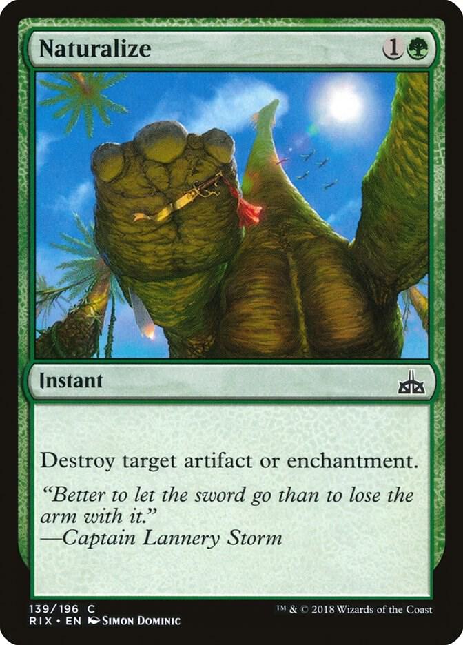 Naturalize 139 card from Rivals of Ixalan