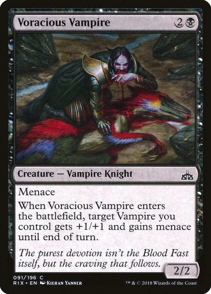 Voracious Vampire 91 card from Rivals of Ixalan