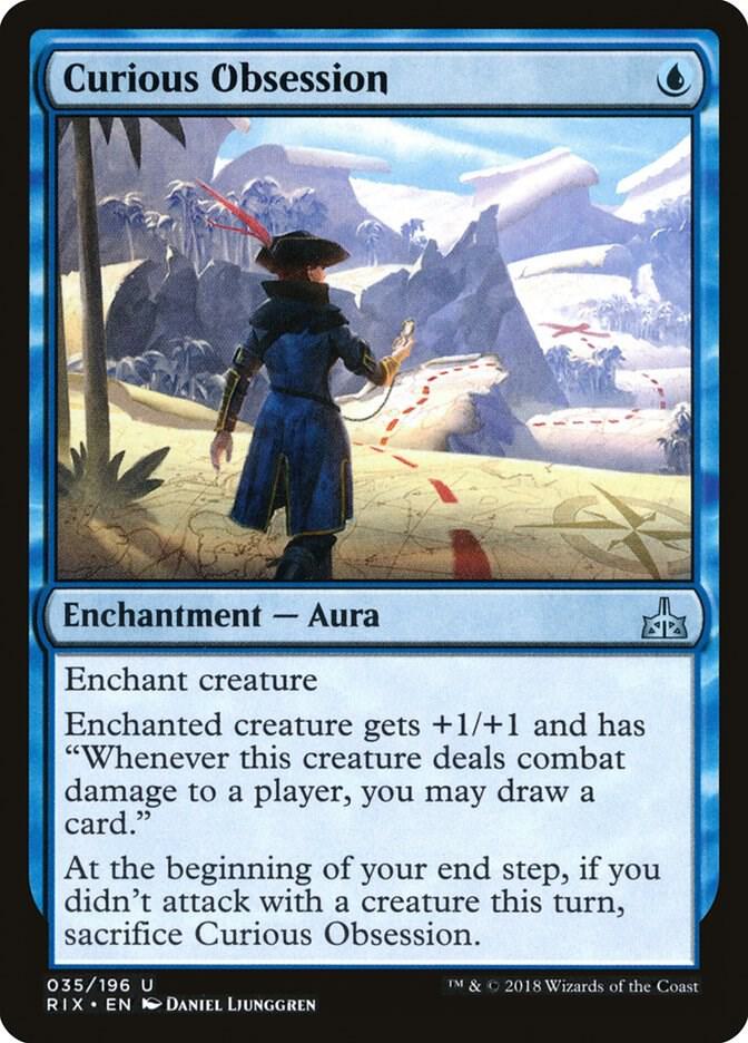 Curious Obsession 35 card from Rivals of Ixalan