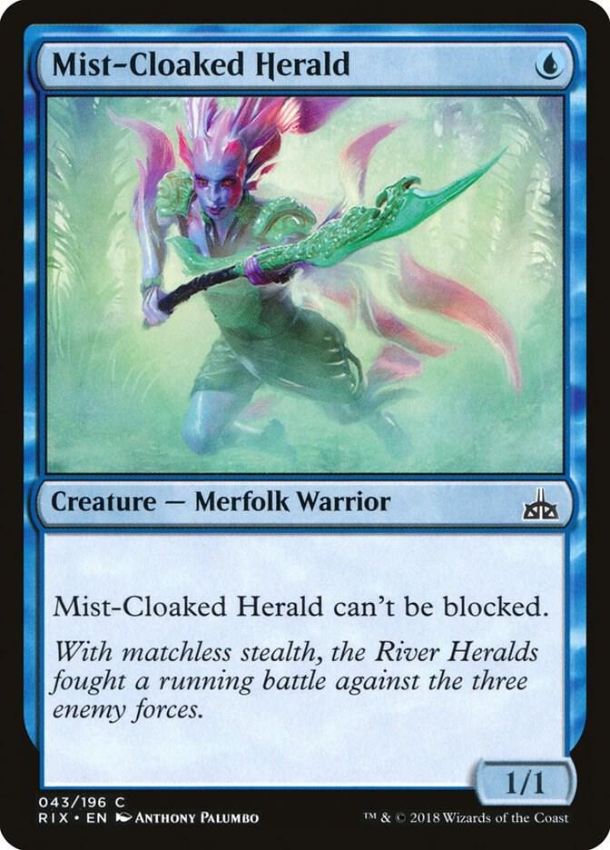 Mist-Cloaked Herald 43 card from Rivals of Ixalan