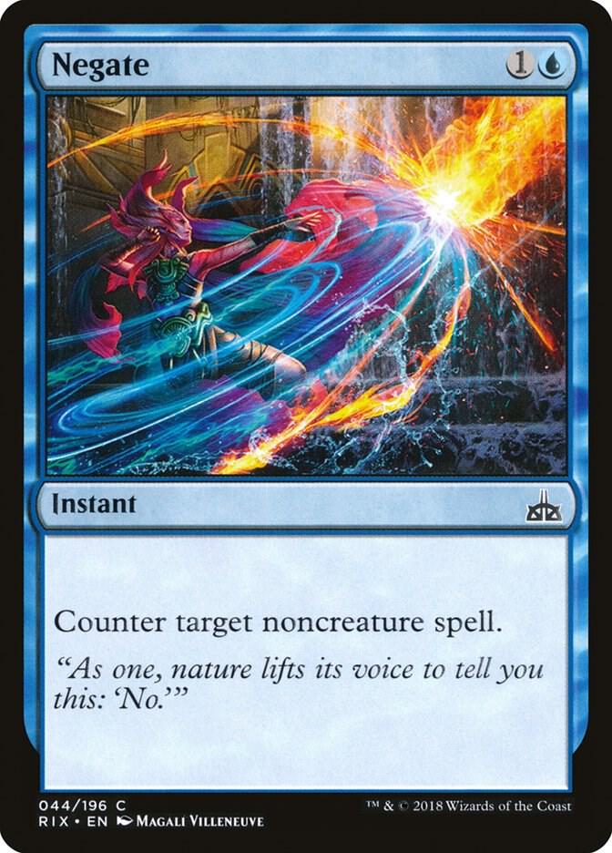 Negate 44 card from Rivals of Ixalan