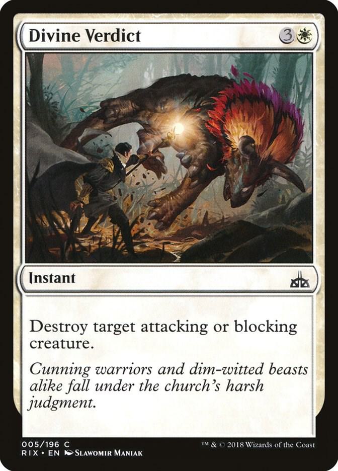 Divine Verdict 5 card from Rivals of Ixalan