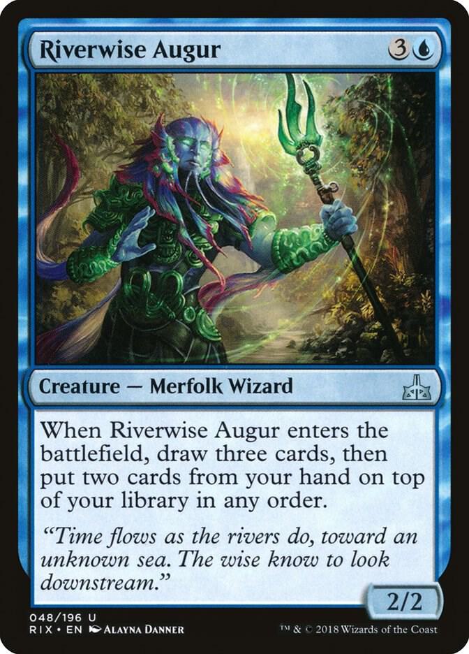 Riverwise Augur 48 card from Rivals of Ixalan