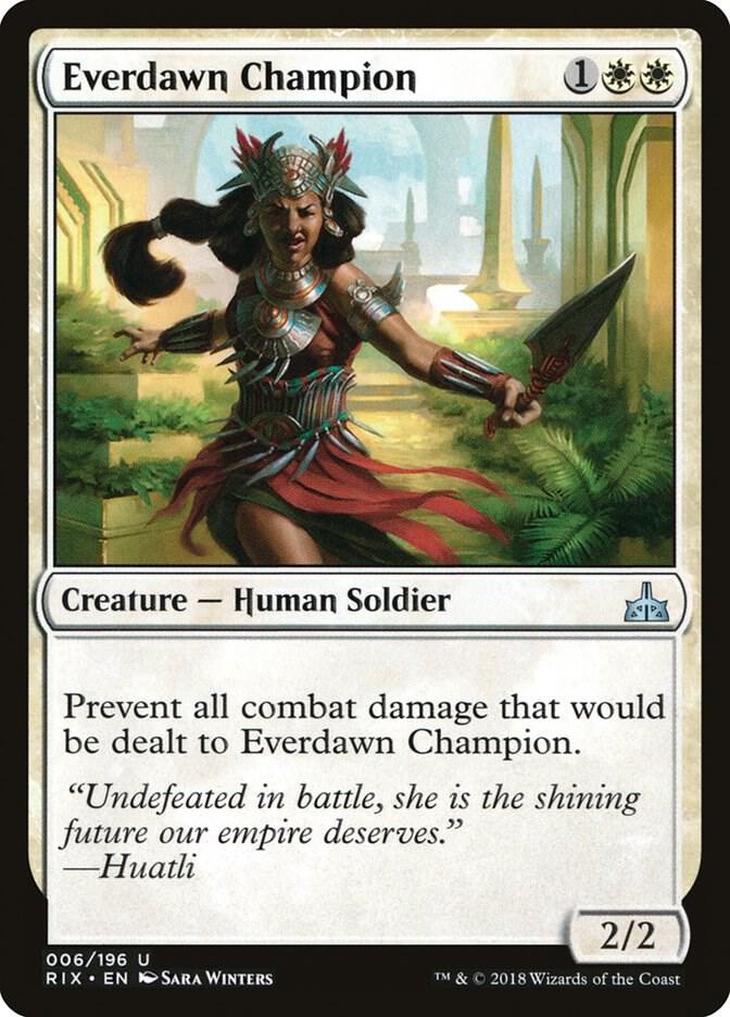 Everdawn Champion 6 card from Rivals of Ixalan