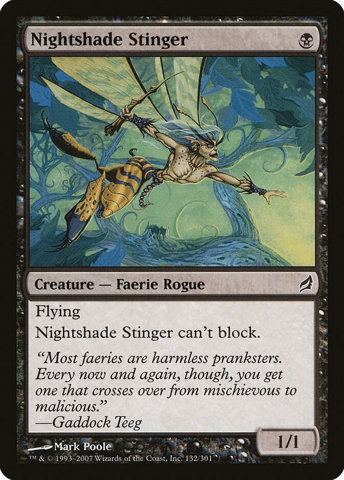 Nightshade Stinger 132 card from Lorwyn