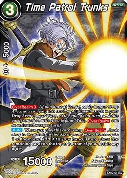 Time Patrol Trunks EX02-01 card from Expansion Deck Box Set 02: Dark Demon's Villains